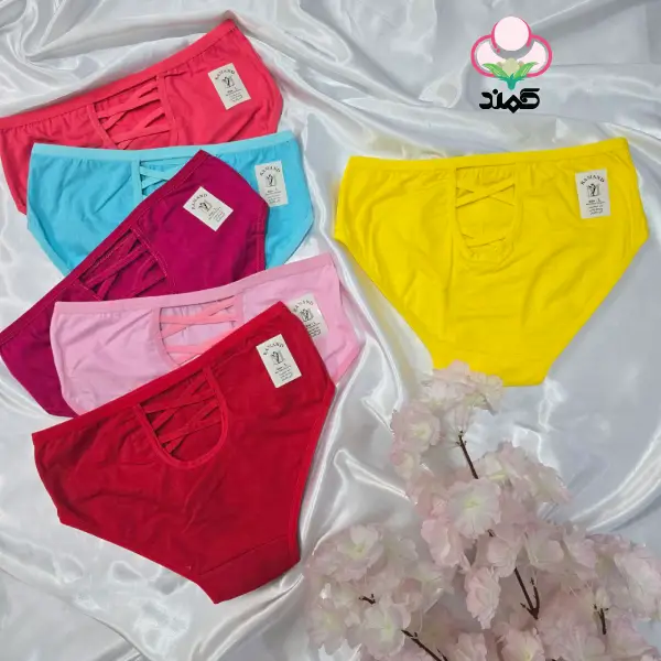 شورت فانتزی نخ پنبه پشت ضربدری - تولیدی کمند