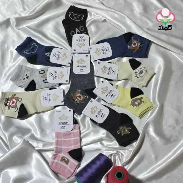 جوراب بچگانه عروسکی - تولیدی کمند
